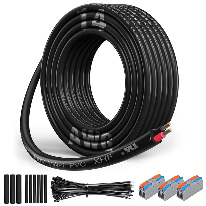 XHF 14 Gauge 2-Conductor Tinned Copper Wire, 200 ft
