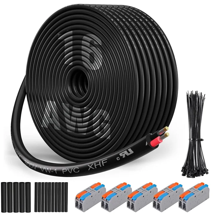 XHF 16 Gauge 2-Conductor Tinned Copper Wire, 200 ft