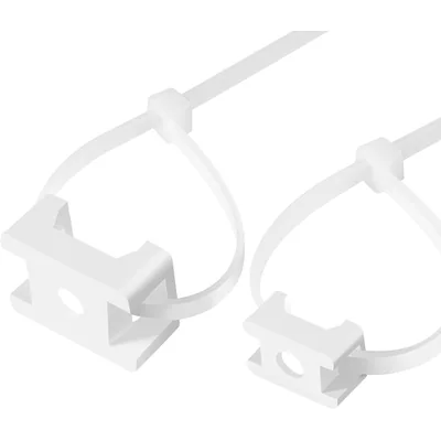 XHF Saddle-Type Zip Tie Mounts with Ties and Screws, thumbnail 5