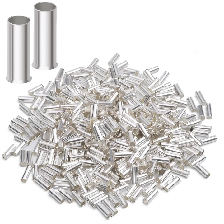XHF Non-Insulated Wire Ferrules, 20 AWG / 0.75 mm², 1000 pcs